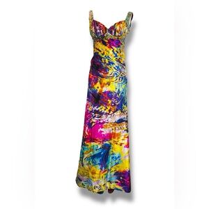 Mari Lee by Madeline Gardner Sequin Color Splash Dress